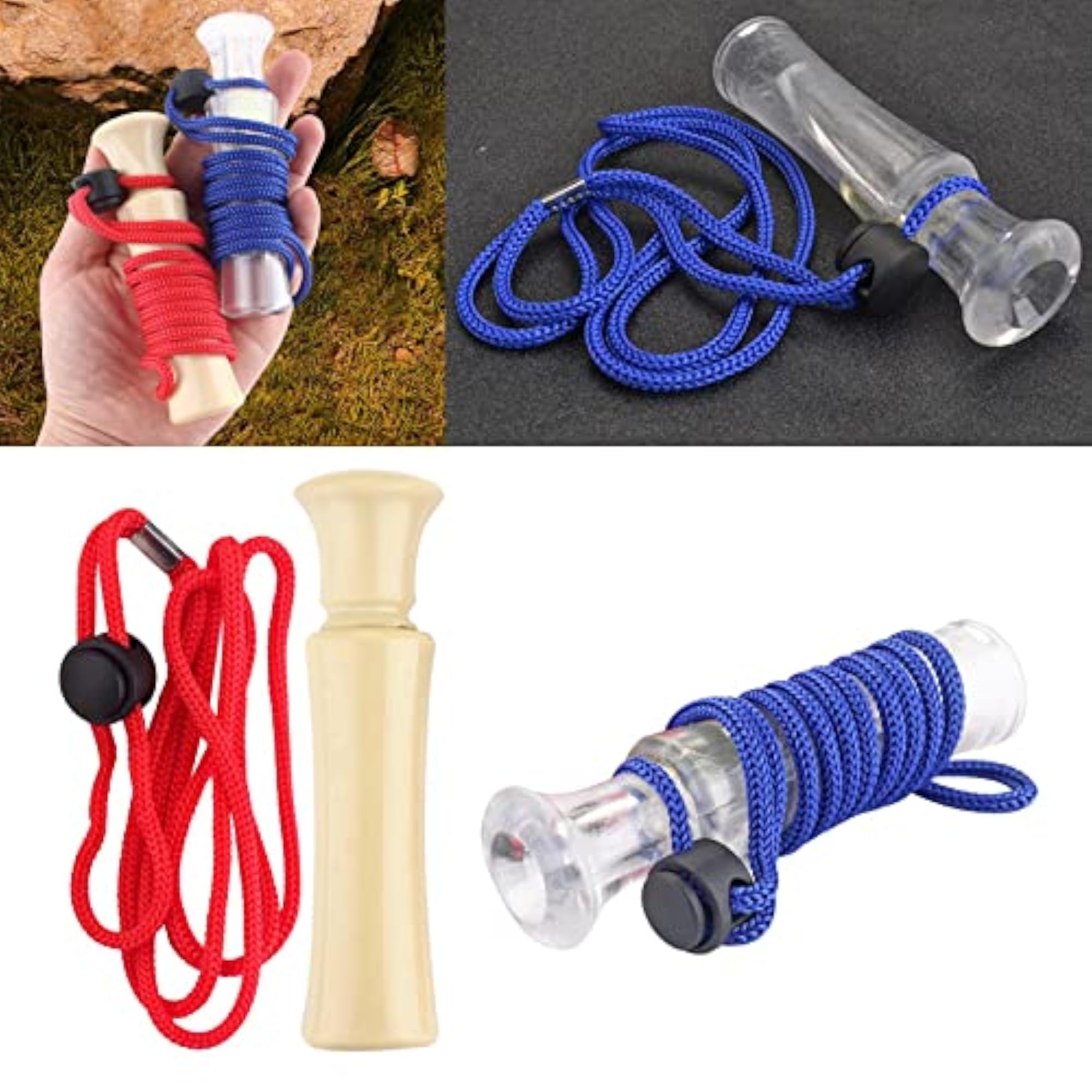Duck Call Whistle with Rope Decoy Gear